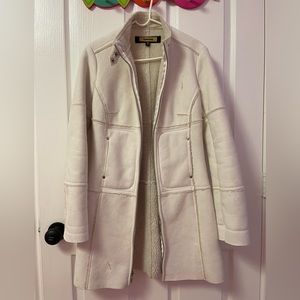 BeBe suede faux fur coat